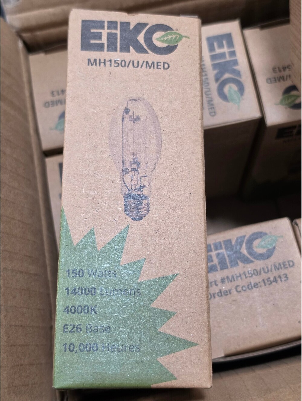 EIKO MH150/U/MED Metal Halide Light Bulb 150W 4000K E26 Base